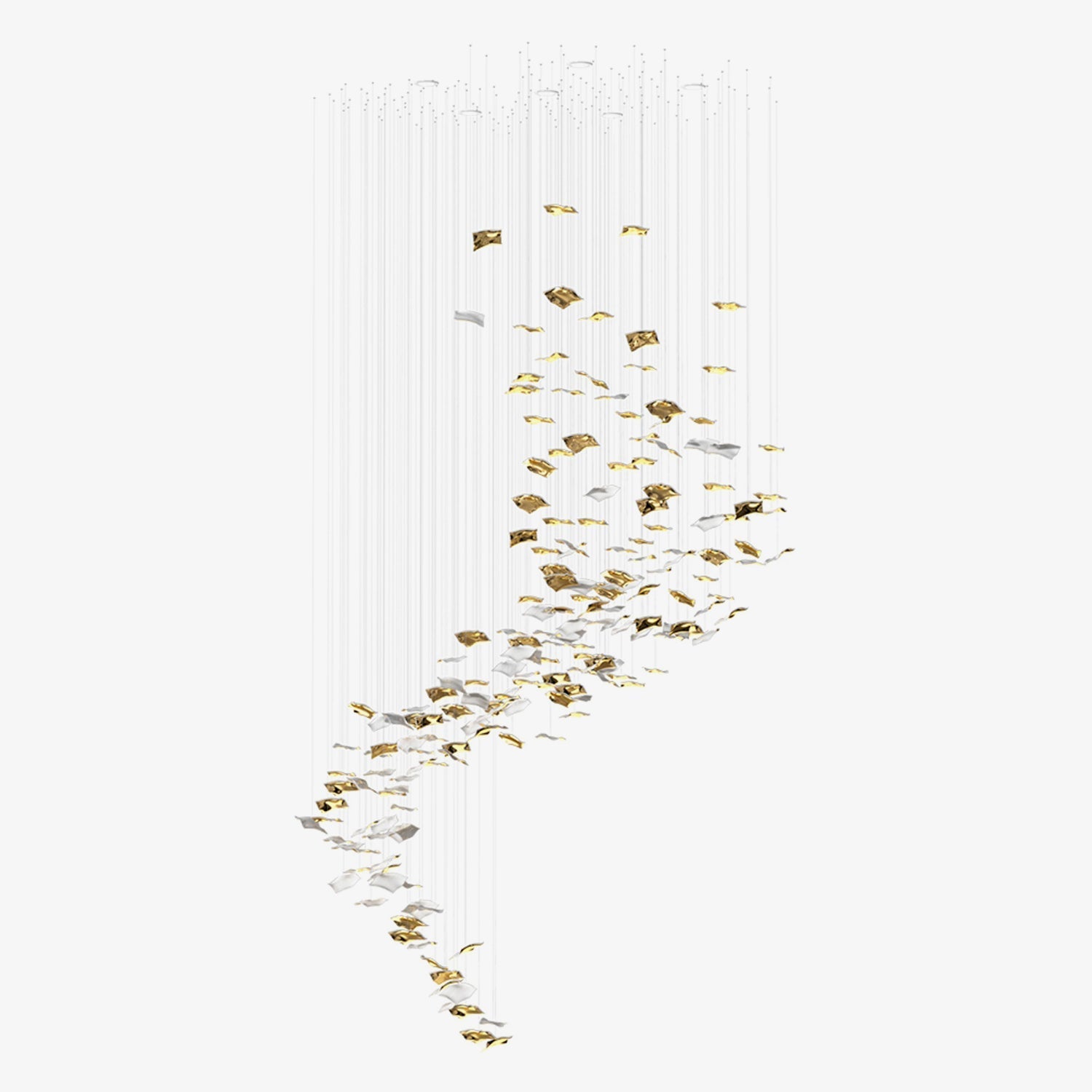 Galaxy Whispering Kerchiefs Meteor Shower Crystal Spiral Chandelier