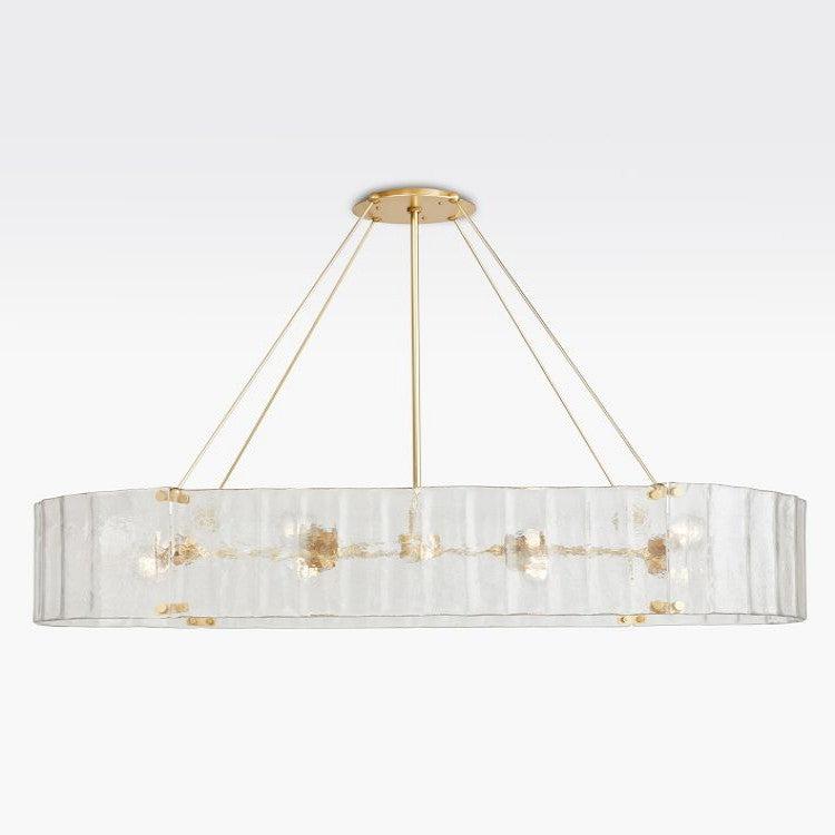Womter Oval Crystal Chandelier 60"