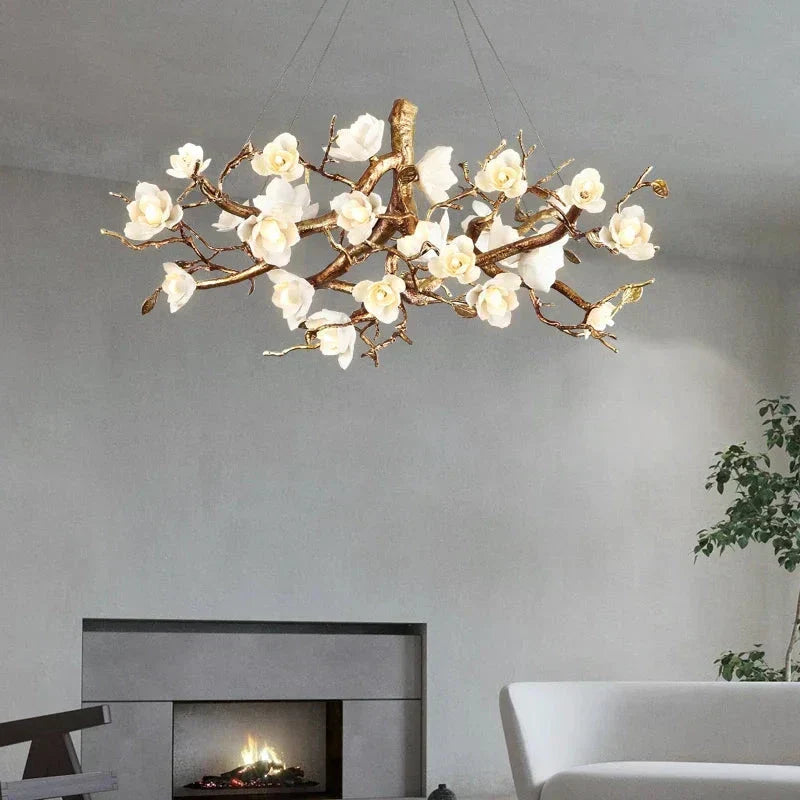 Zendas Branch Crystal Flower Chandelier