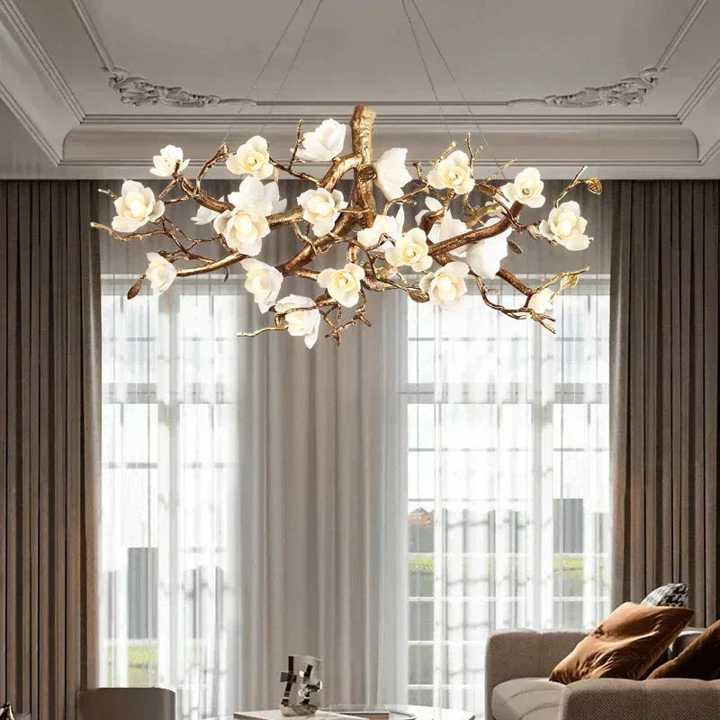 Zendas Branch Crystal Flower Chandelier