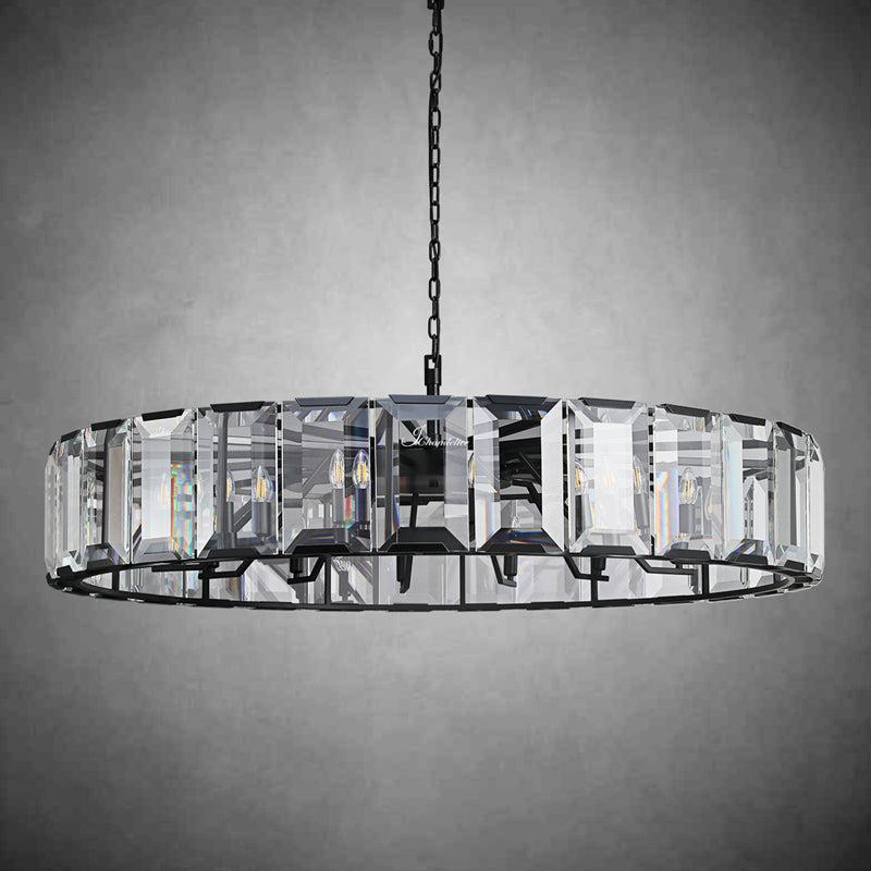 Harlew Crystal Round Chandelier 43"