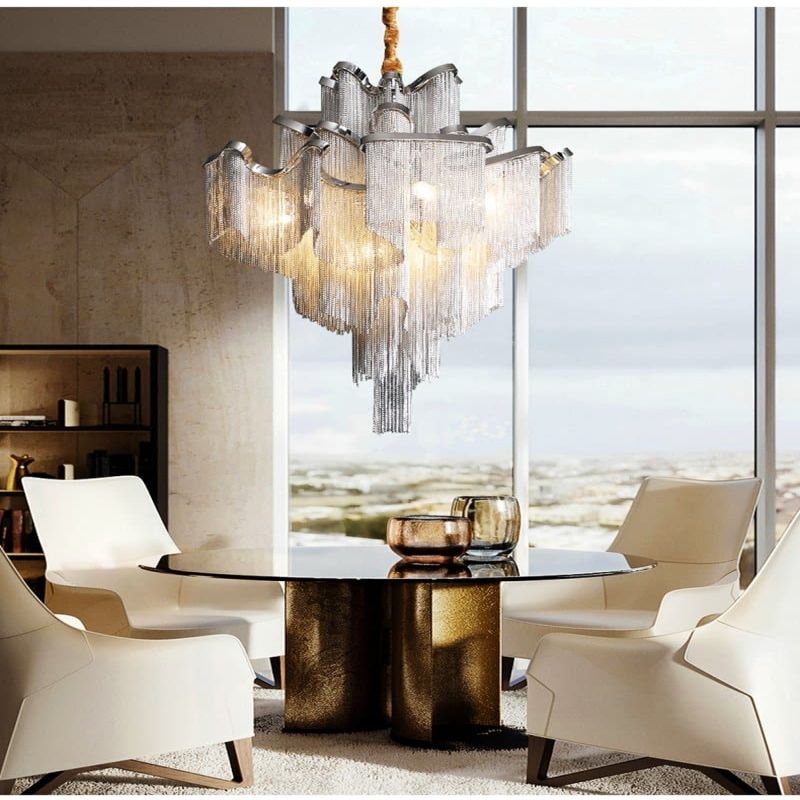 JC Liz Luxury Flower Chain Chandelier