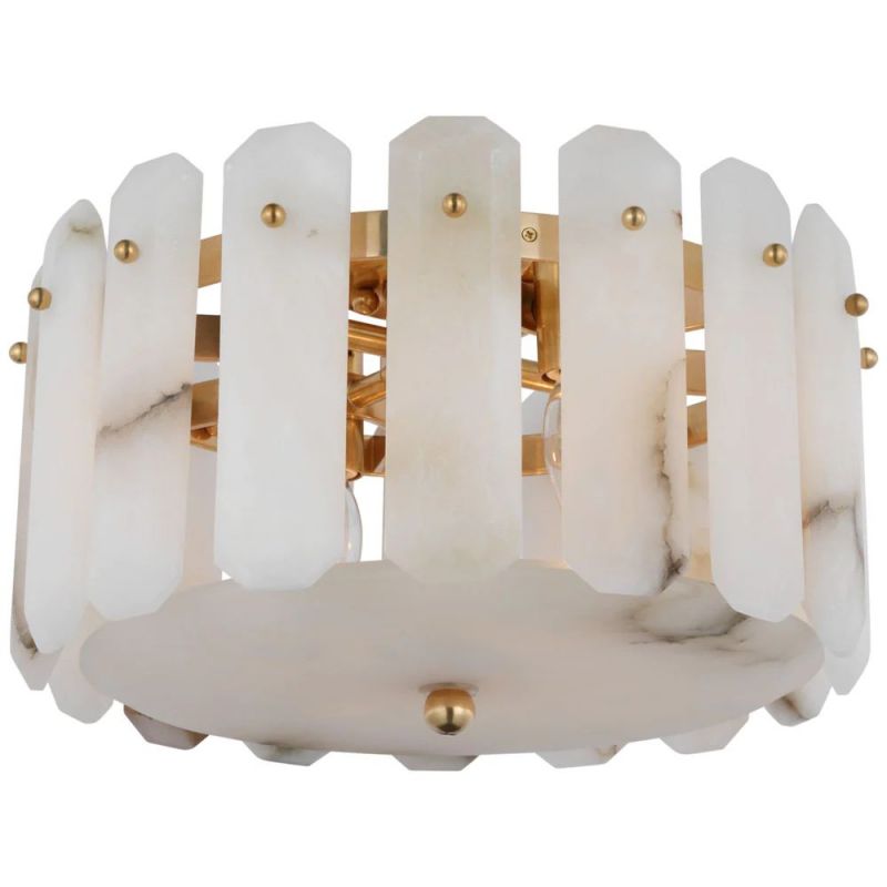 Alabaster Shield Small Ceiling Chandelier