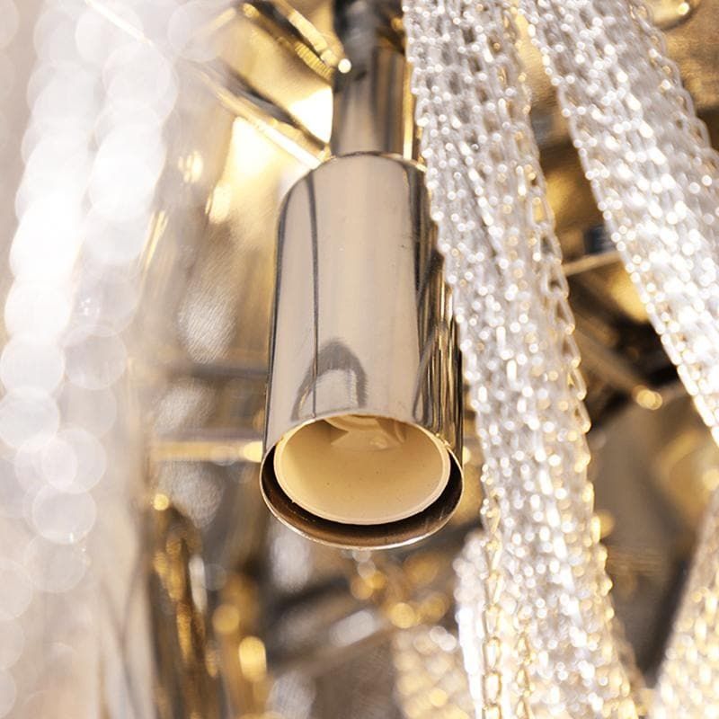 JC Liz Luxury Aluminum Chain Flushmounts