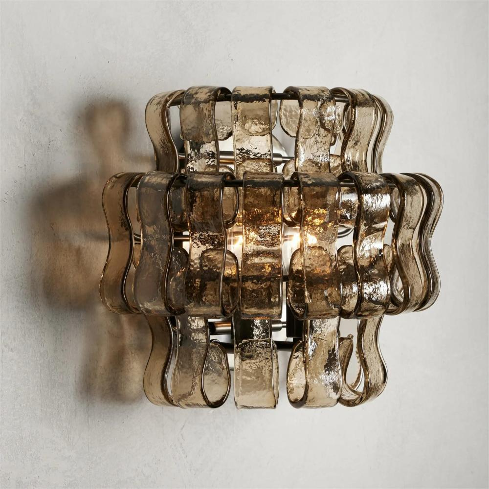JC Ghiaccio Glass Wall Sconces