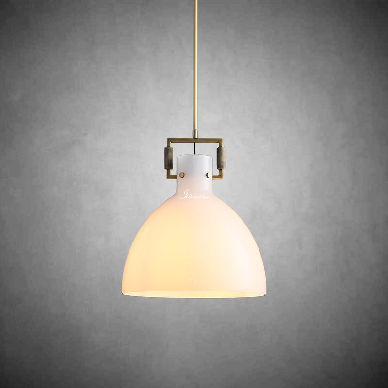 Miranda Modern Milk Glass Pendant Light