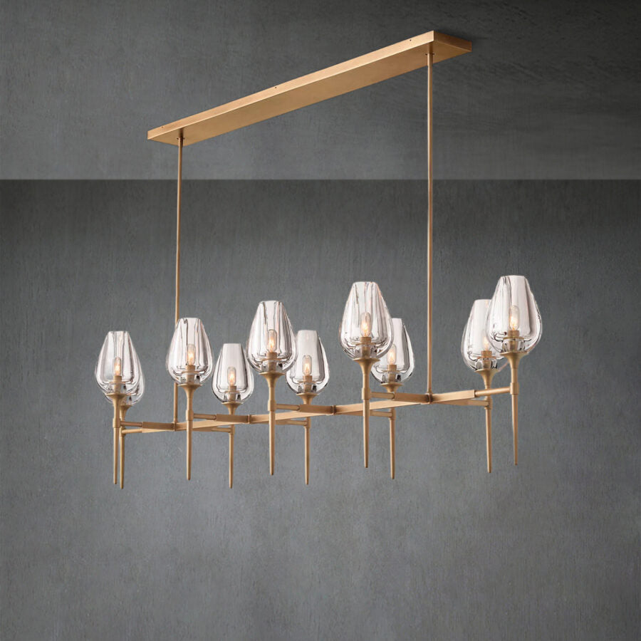 Tulipe Linear Chandelier 52"65"