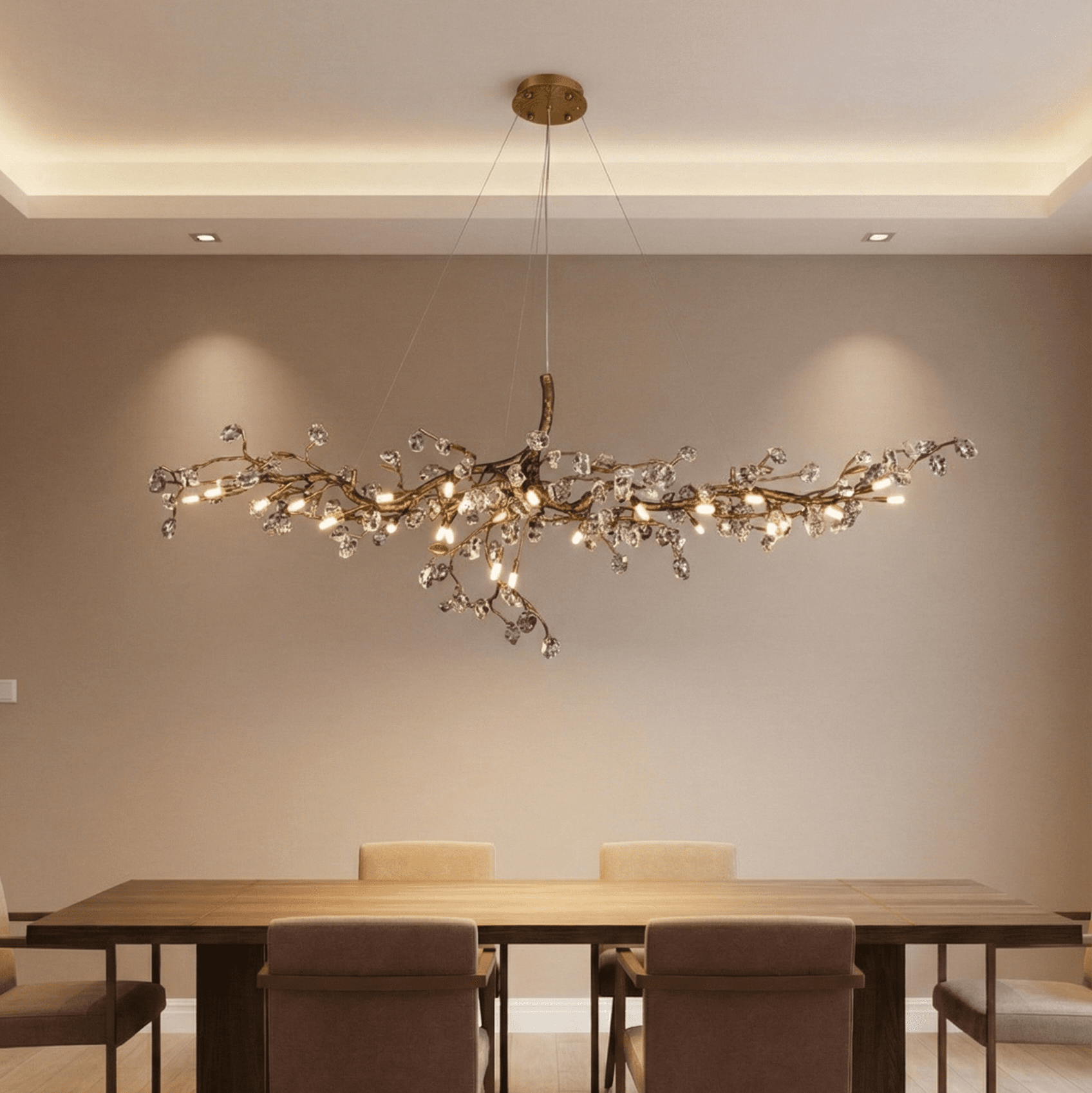 Cherry Blossom Branch Tree Chandelier