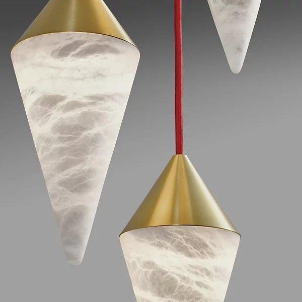 Conus Alabaster Chandelier - Merlin Lamps