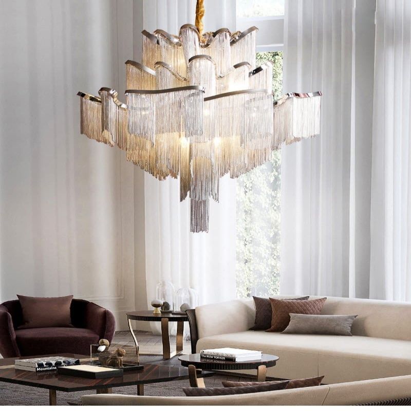JC Liz Luxury Flower Chain Chandelier
