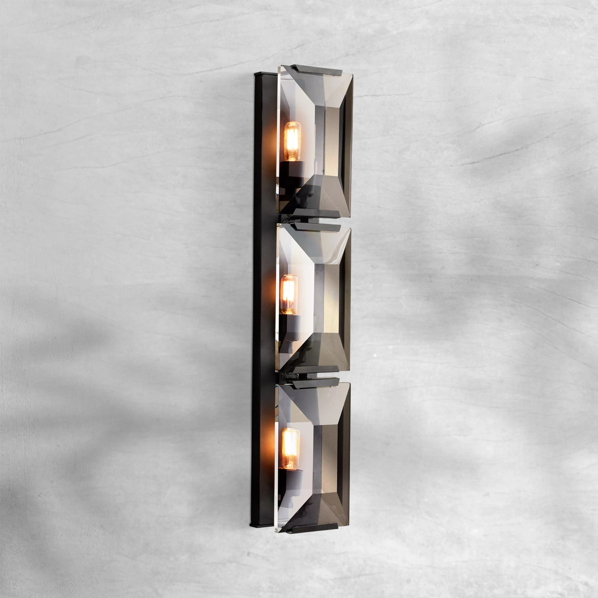 Harlew Crystal Triple Wall Lamp
