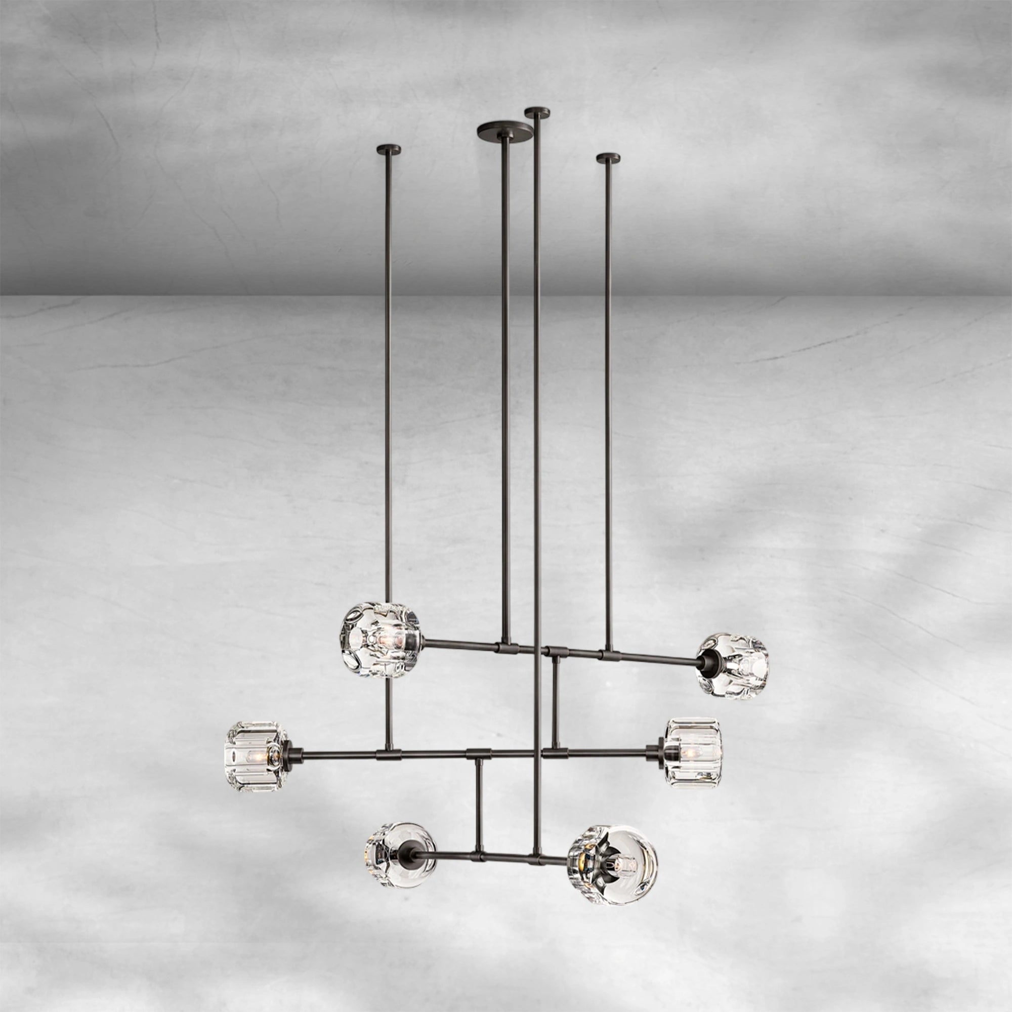 Demaket Mobile Round Chandelier 48" 62"