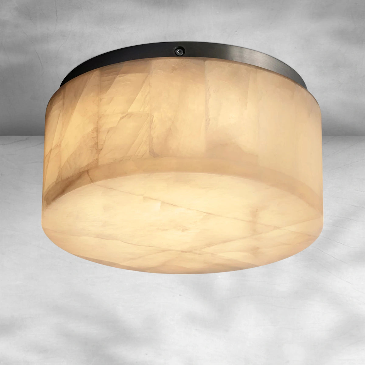 Riora Calcite Round Flushmount 6"10"14"