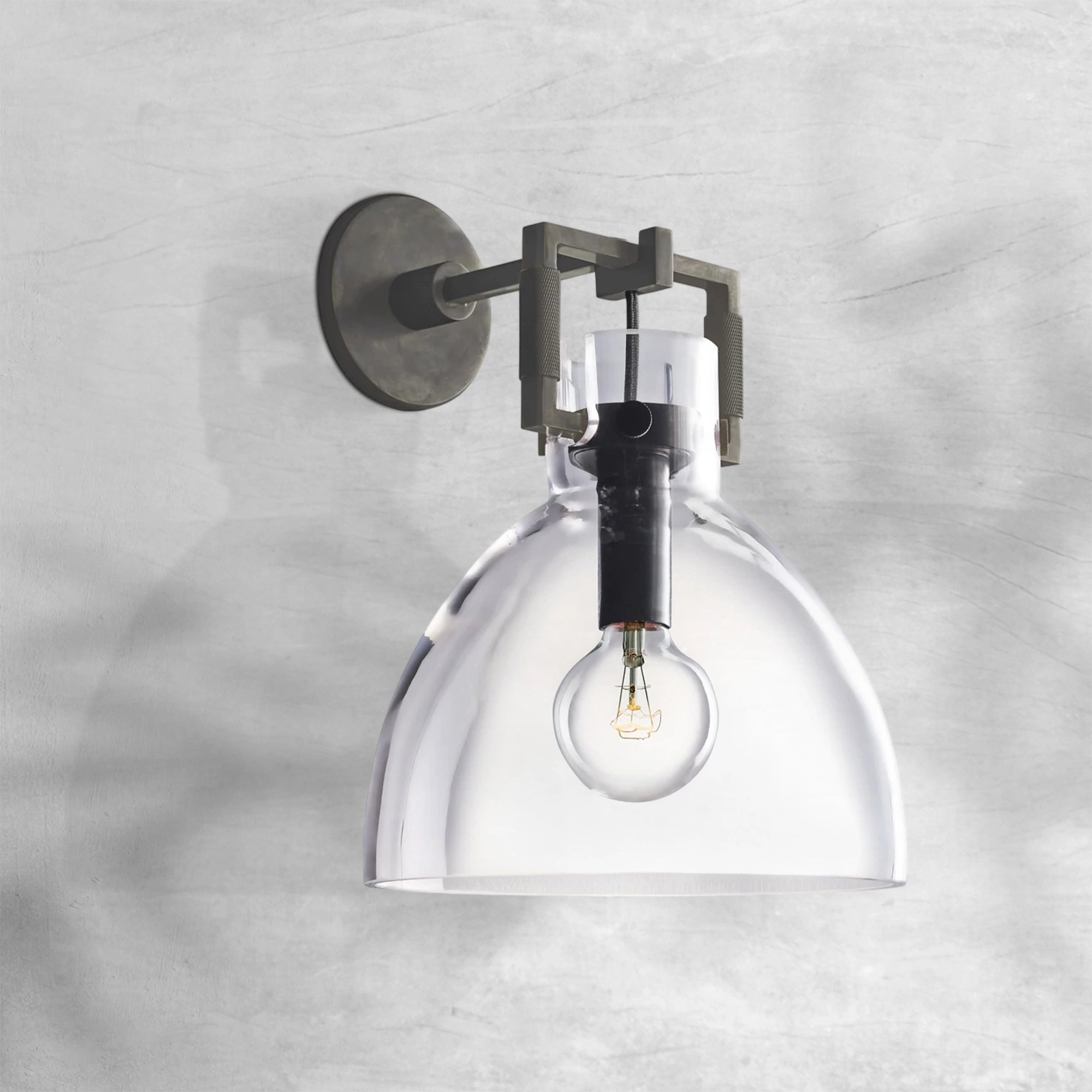 Machine Glass Wall Sconce