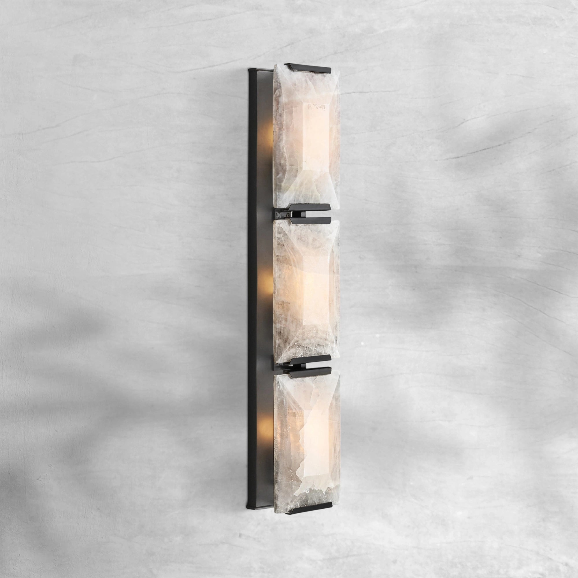 Harlew Calcite Triple Wall Sconce