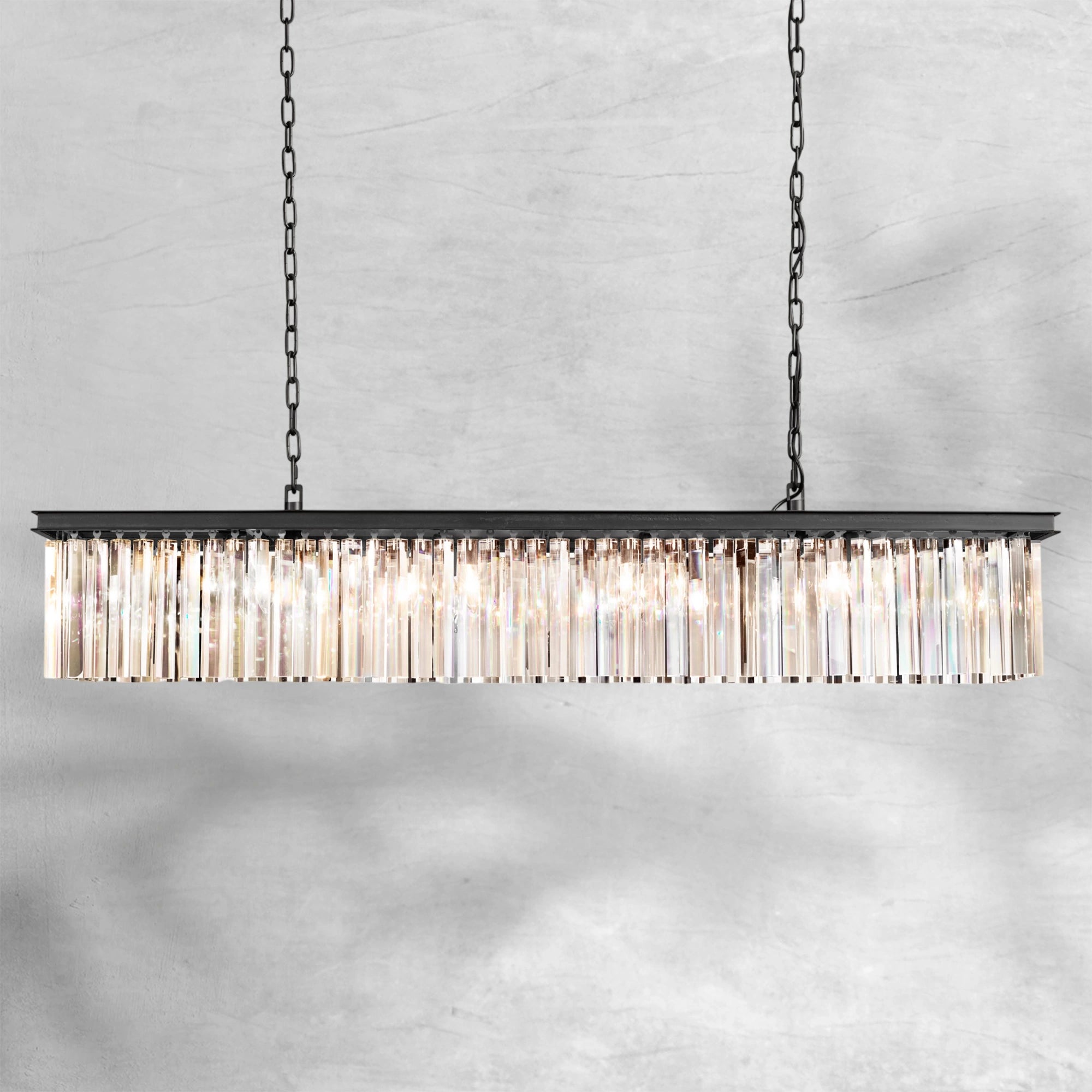 Rhysol Rectangular Chandelier 59"