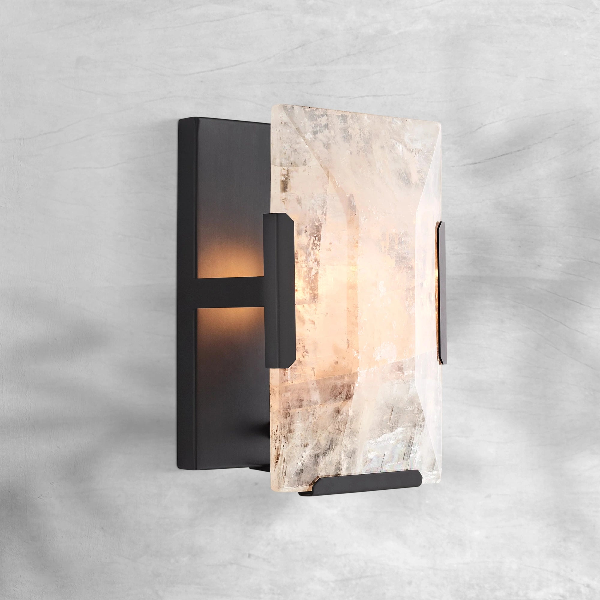 Harlew Calcite Short Wall Sconce