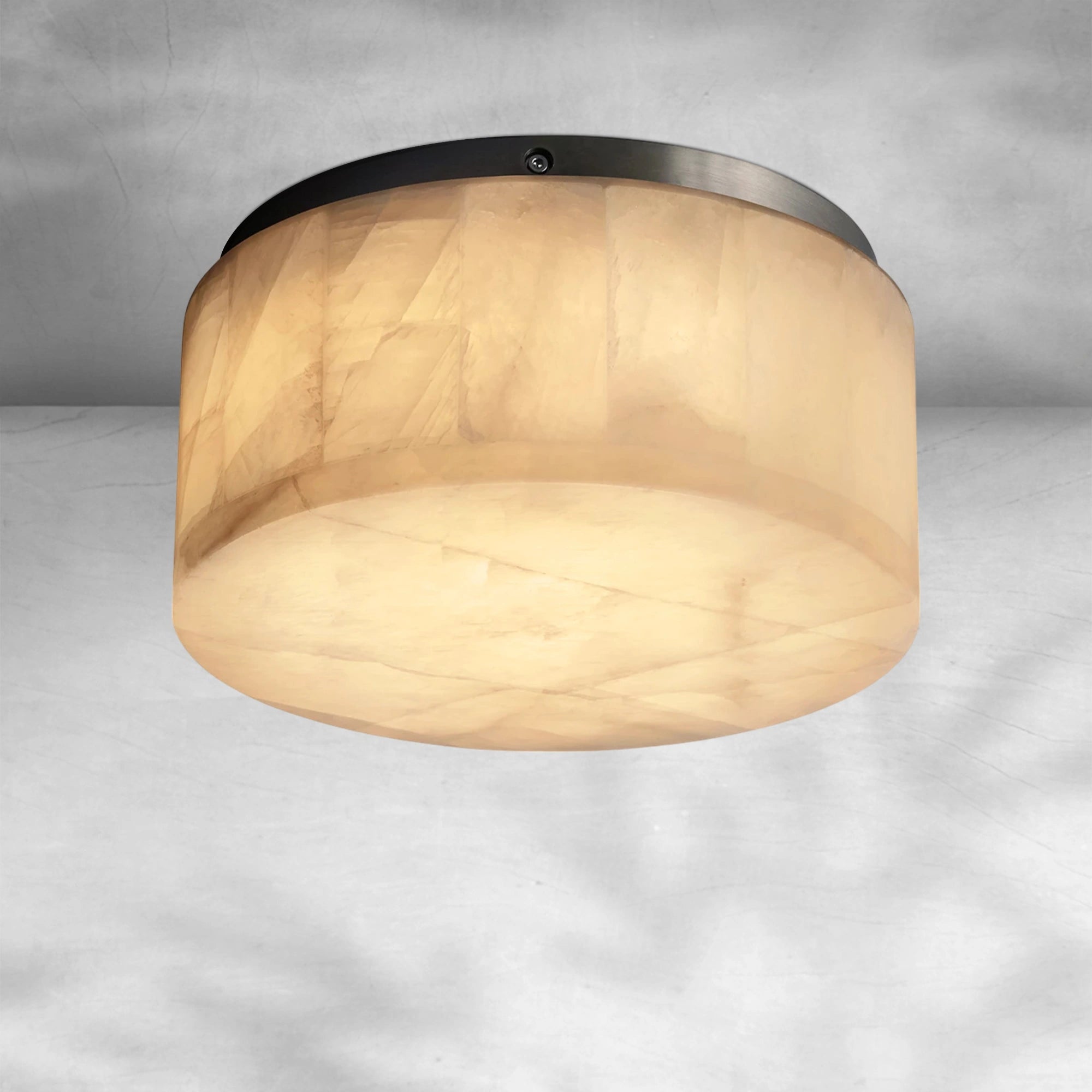 Rivaga Calcite Round Flushmount 6"10"14"