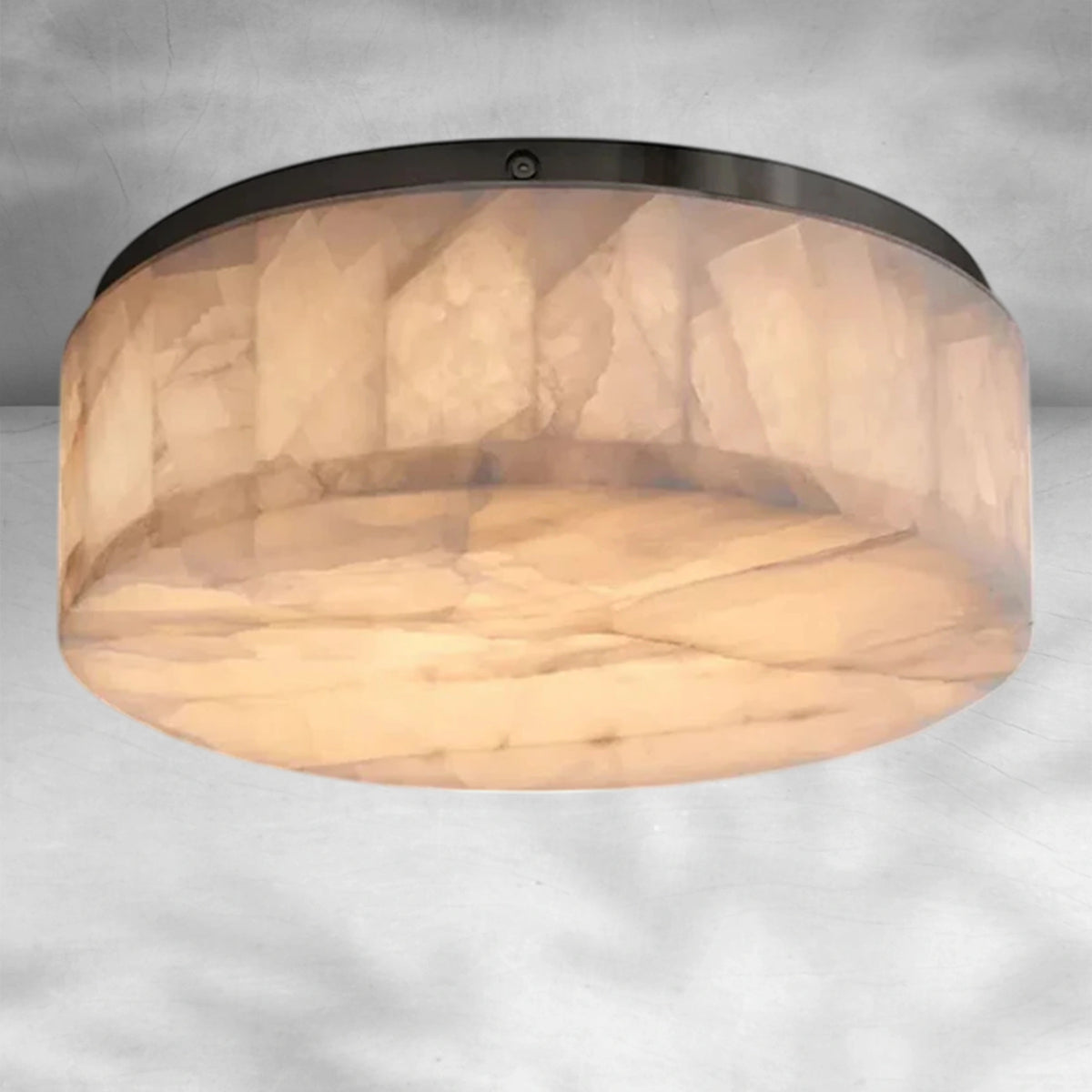 Riora Calcite Round Flushmount 6"10"14"