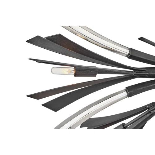 JC Bergamots 13 Lights Chandelier 42"H