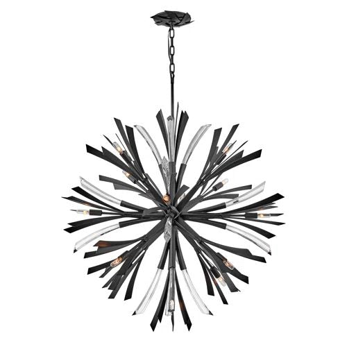 JC Bergamots 13 Lights Chandelier 42"H