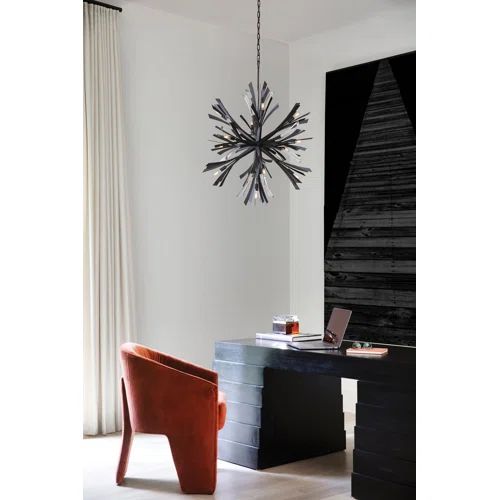 JC Bergamots 13 Lights Chandelier 42"H