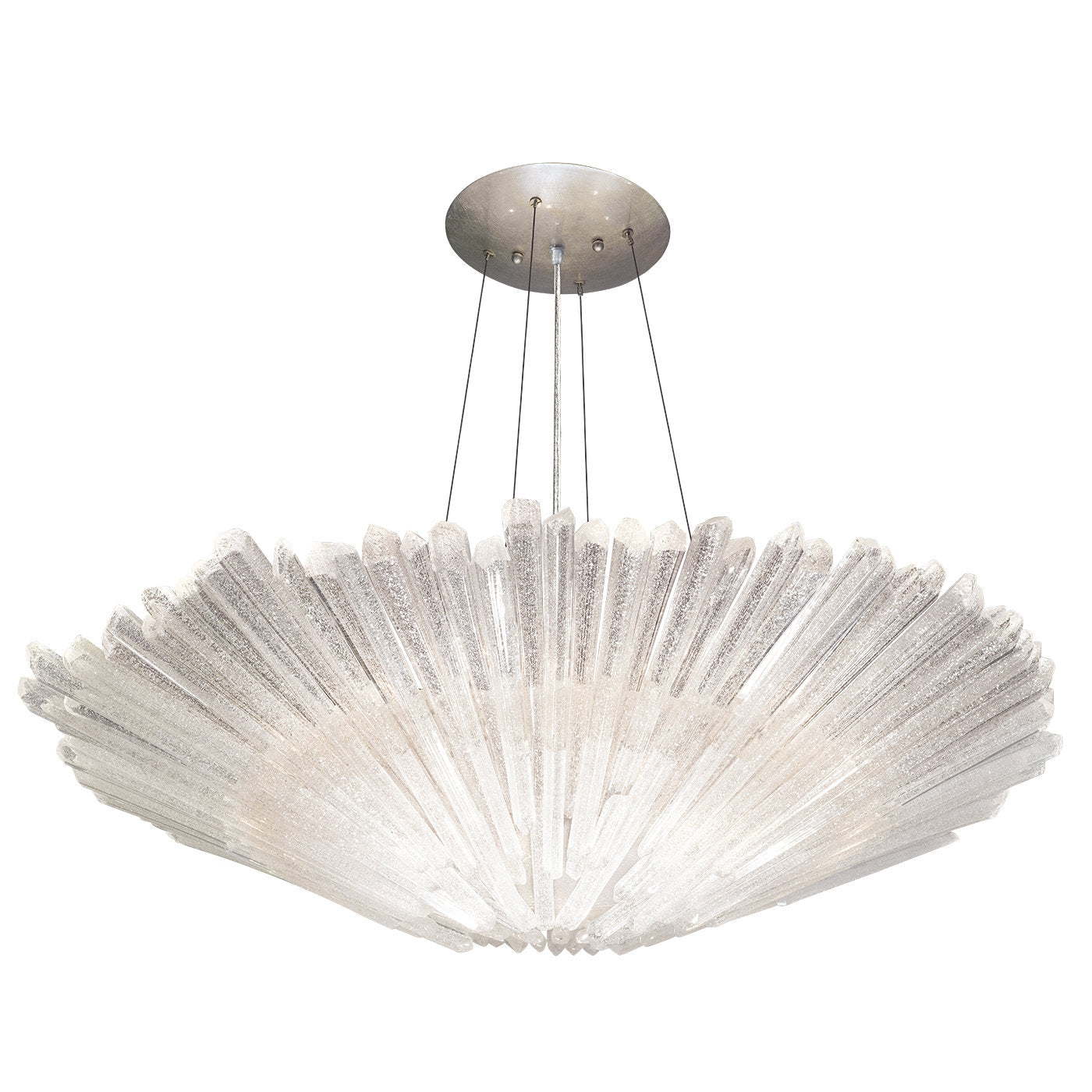 Diamantina 32" Round Chandelier, 8-Light Crystal Chandelier, Elegant Luxury Lighting