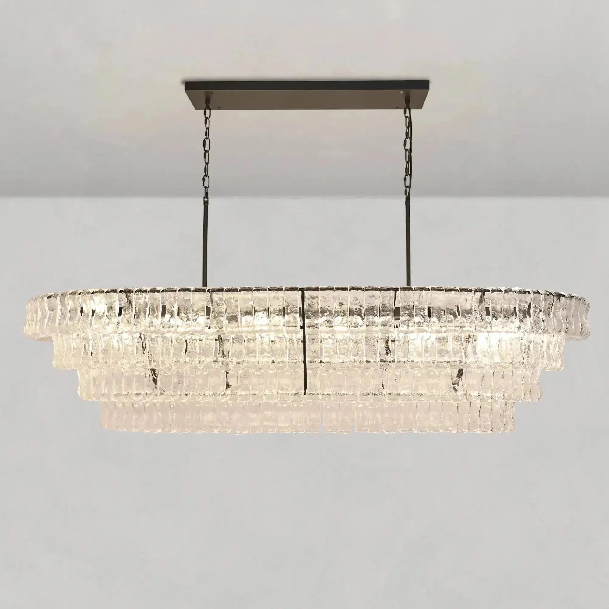 Ghiaccio Oval Chandelier 54''65''