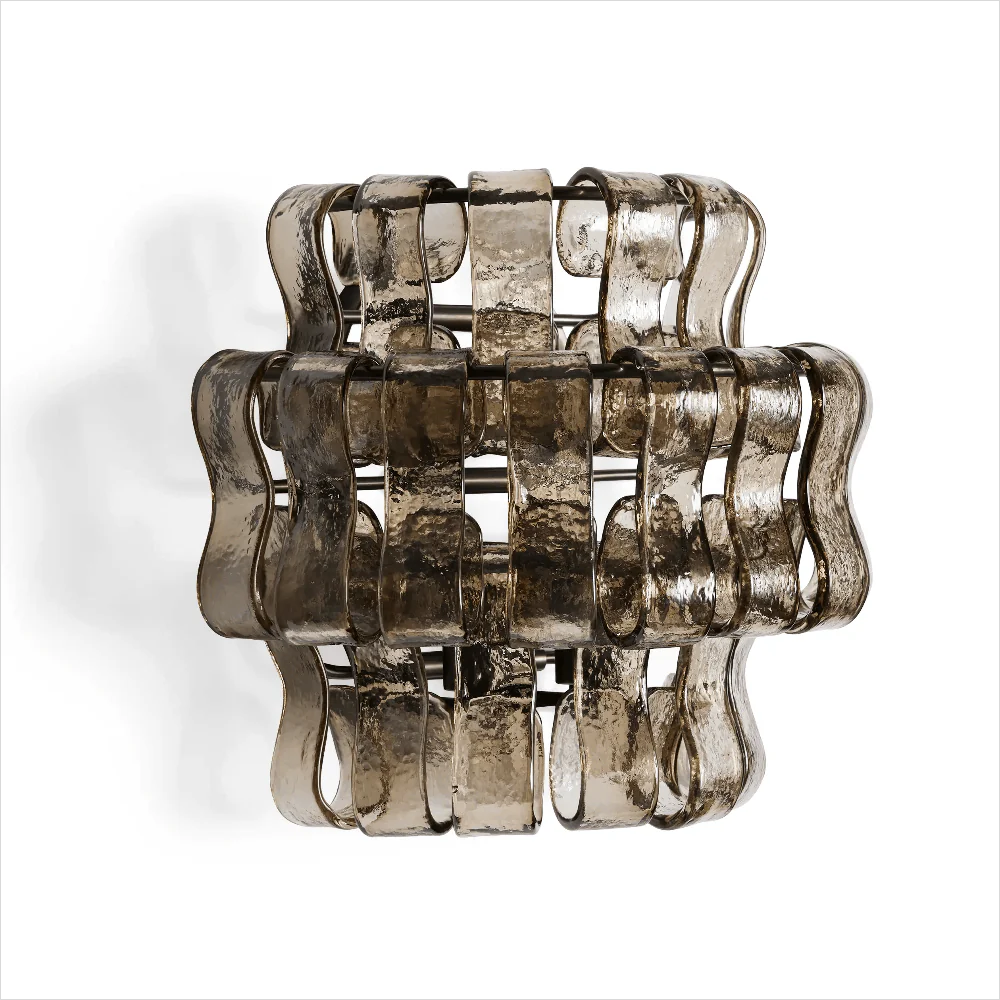 JC Ghiaccio Glass Wall Sconces