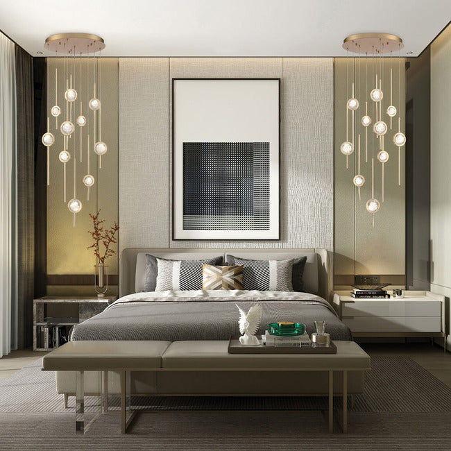Velveton Seeded Glass Chandelier
