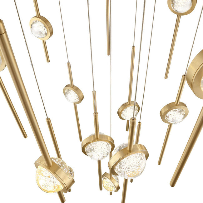 Velveton Seeded Glass Chandelier