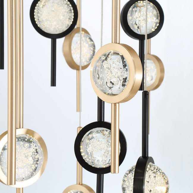 Velveton Seeded Glass Chandelier