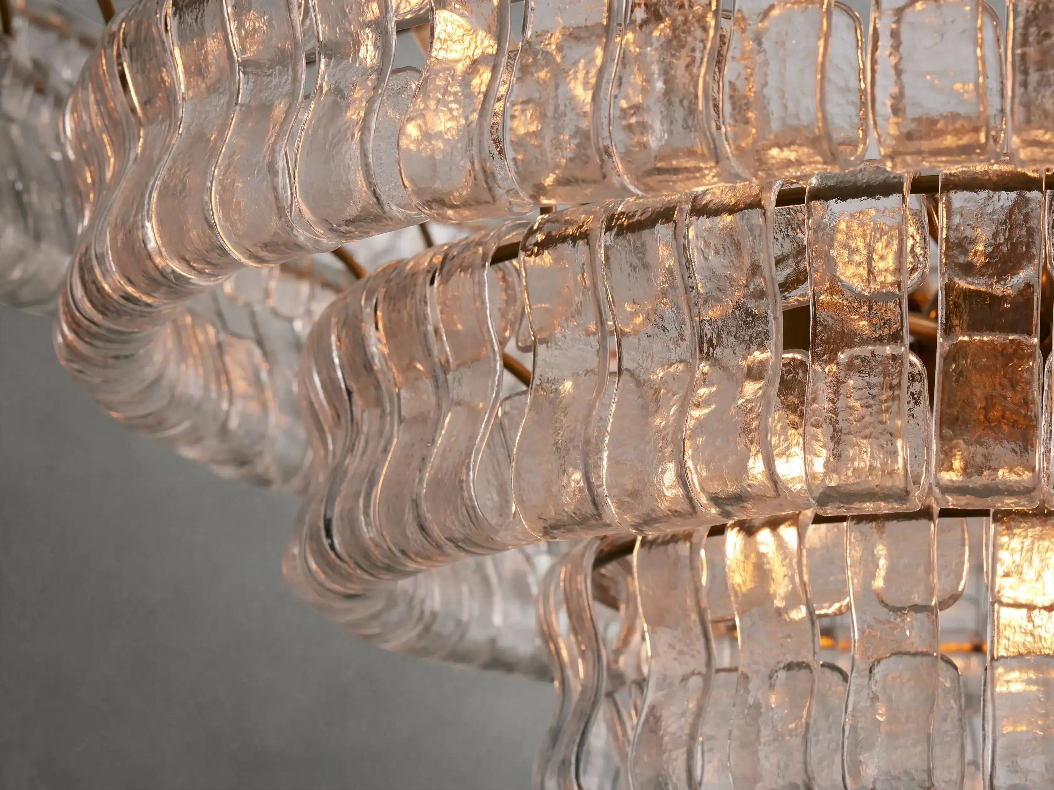 Glacien Round Glass Chandelier