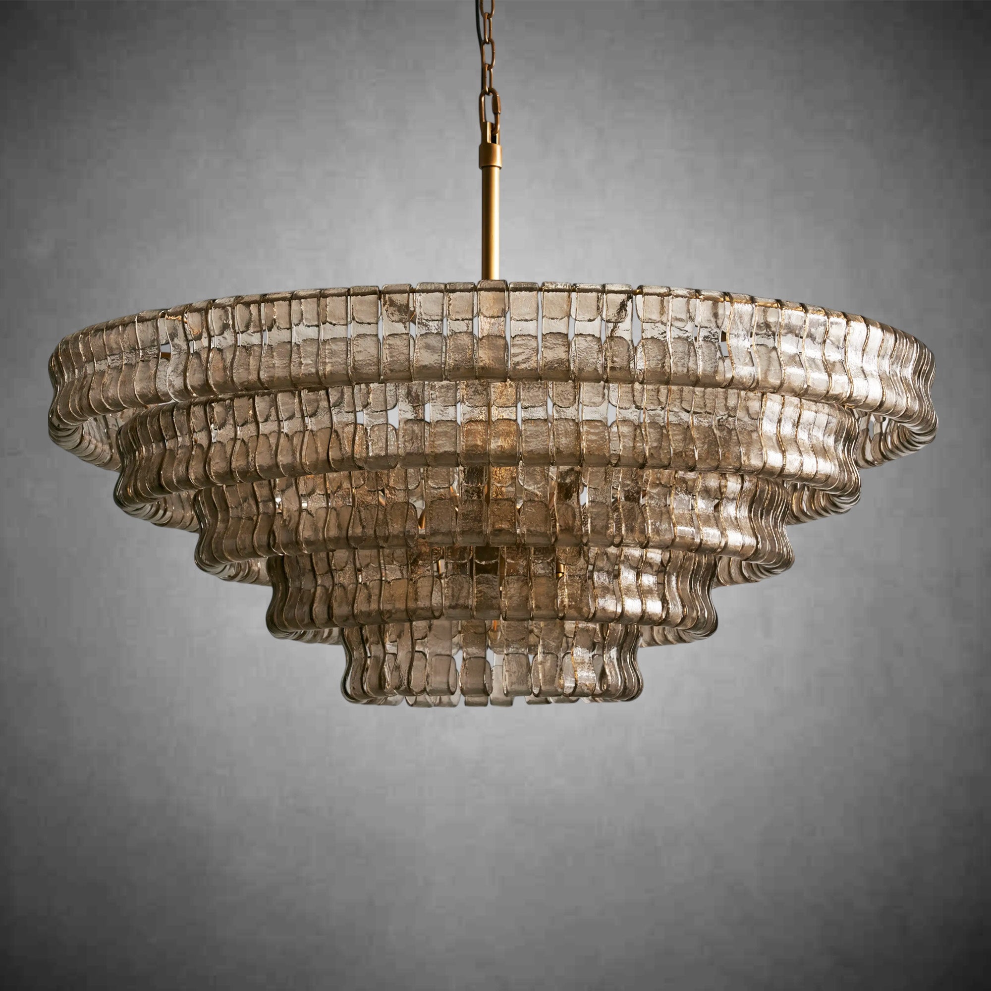 Glacien Round Glass Chandelier