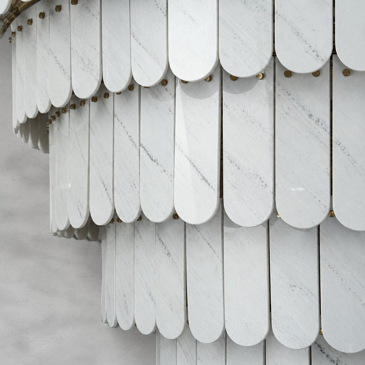 Grand Nine-Tier Yugoslav White Luxury stone Chandelier