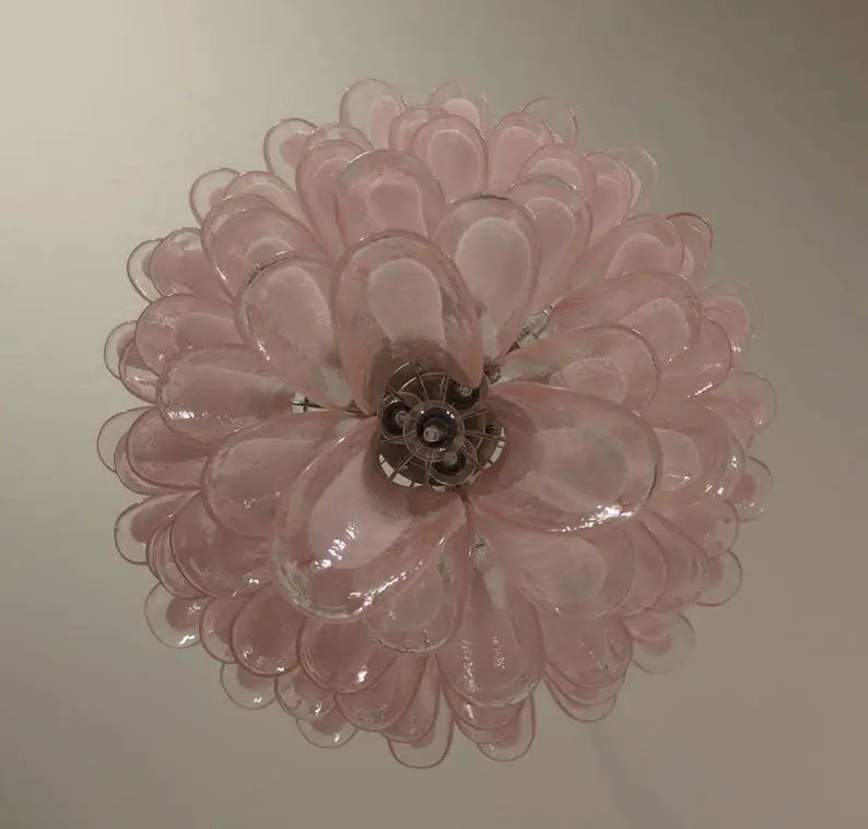 Murano Chandelier – 75 petals – Pink