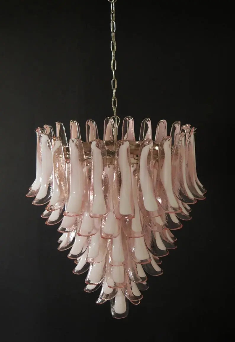 Murano Chandelier – 75 petals – Pink