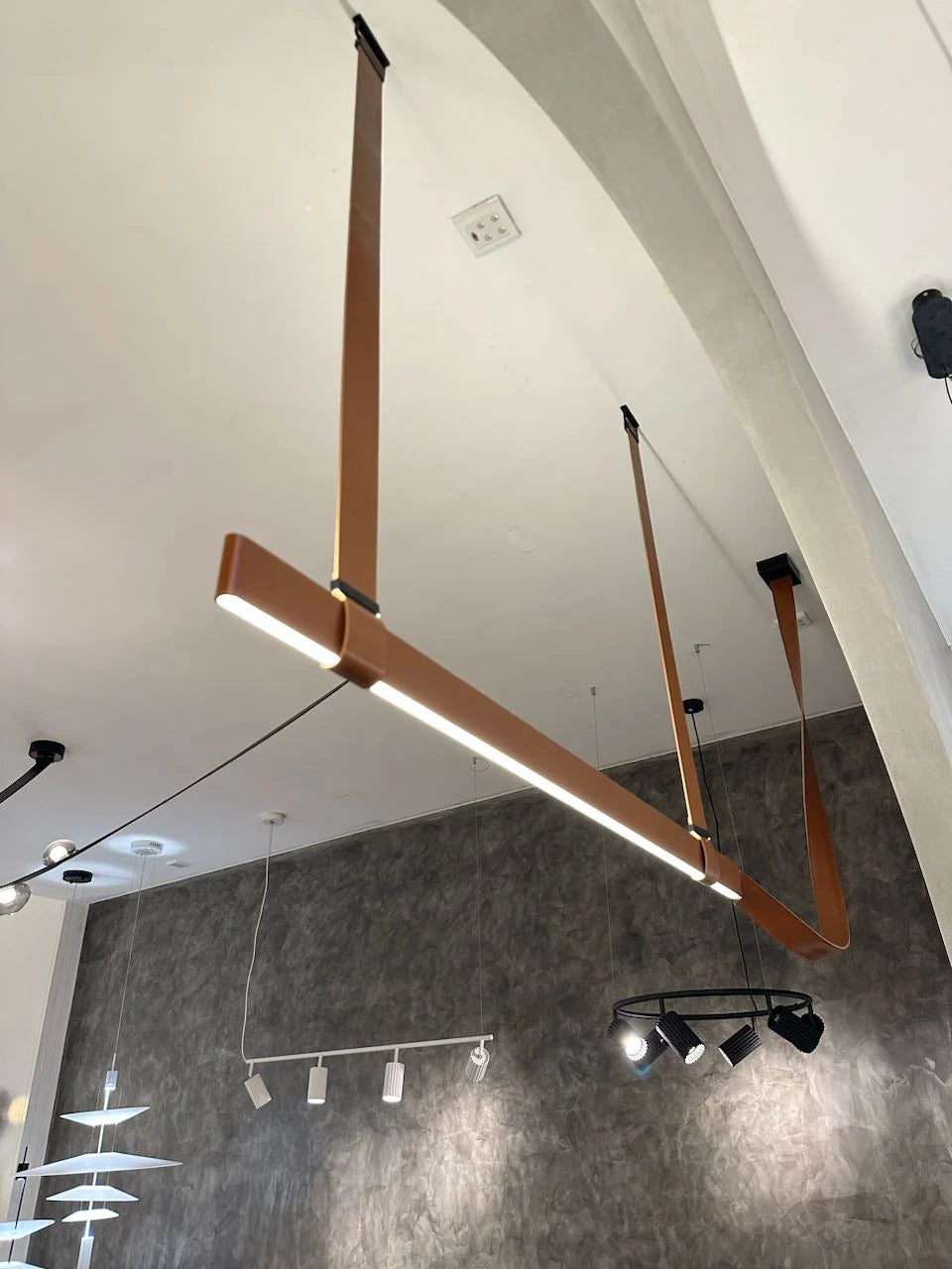 Belt Brown Chandelier 78.7" for Kitchen Island