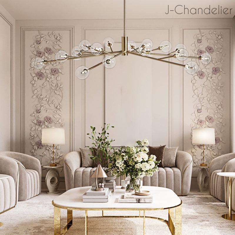 Apollo Round Chandelier 36"47"59"