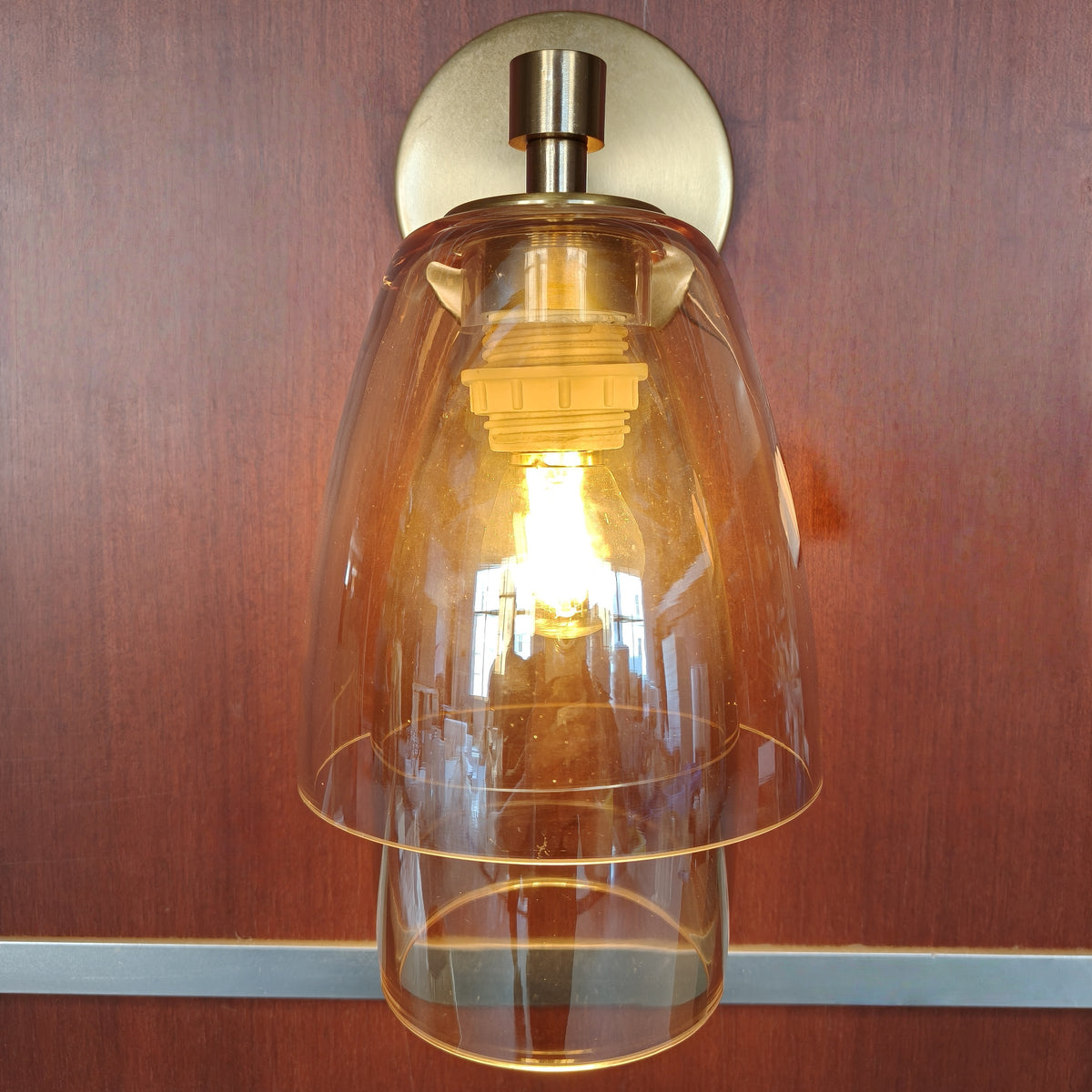 Bellum Glass Flute Sconce