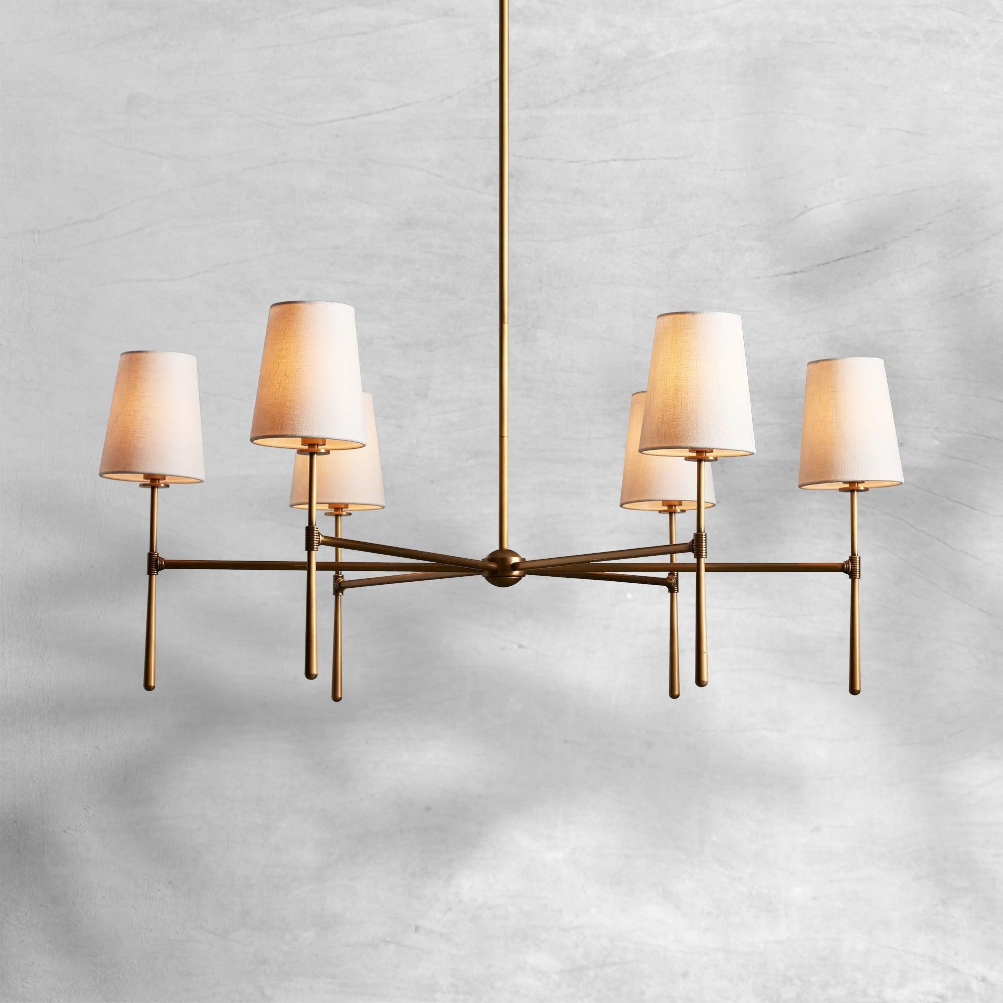 Rhodes Round Chandelier 4/6 Light