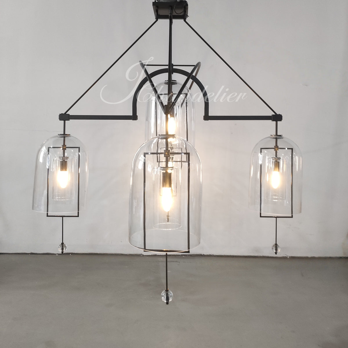 Fable Grand Round Chandelier 61" 5-Lights