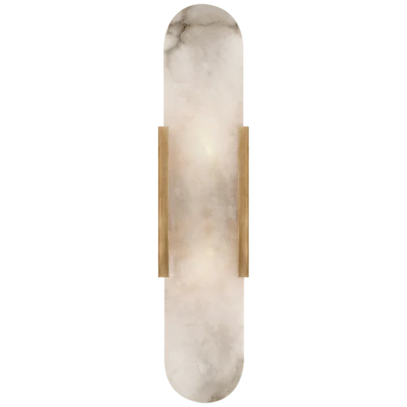 Kevin Koltin Melange Elongated Alabaster Wall Sconce  Kevinstudiolives Brass H 20''