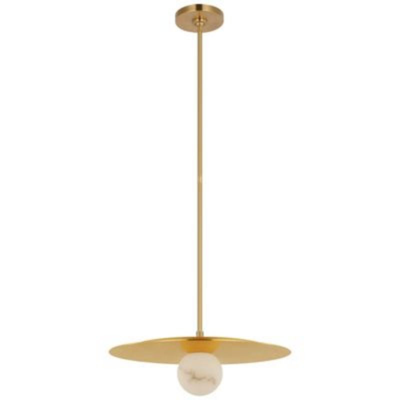 JC Alabaster Kelly Round Ball Pendant Lamp 18”