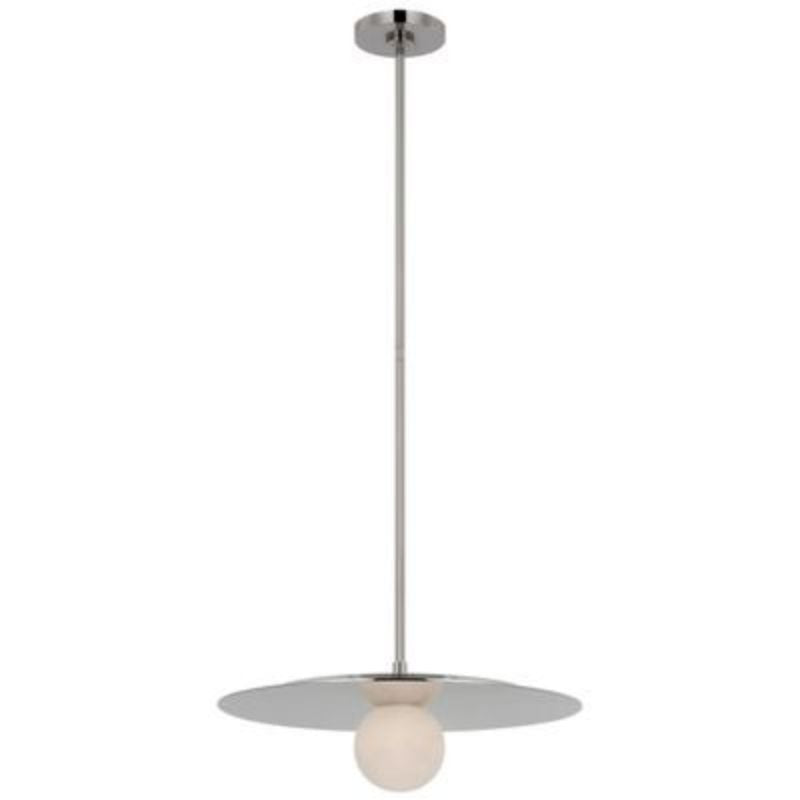 JC Alabaster Kelly Round Ball Pendant Lamp 18”