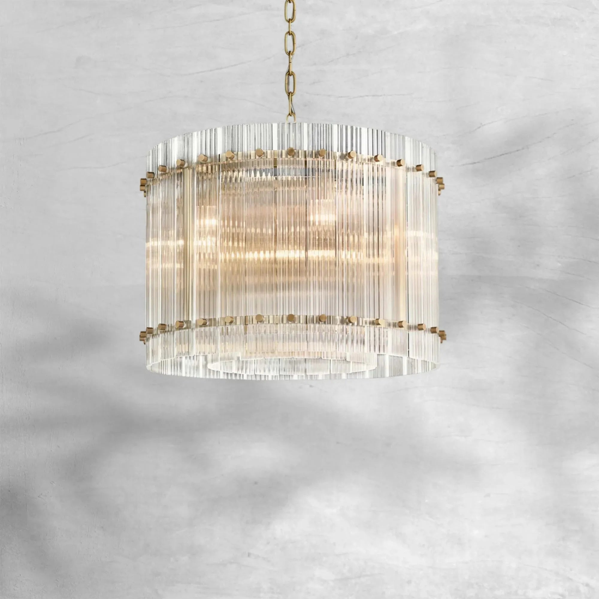 Sun Marcus Glass Round Chandelier 22"