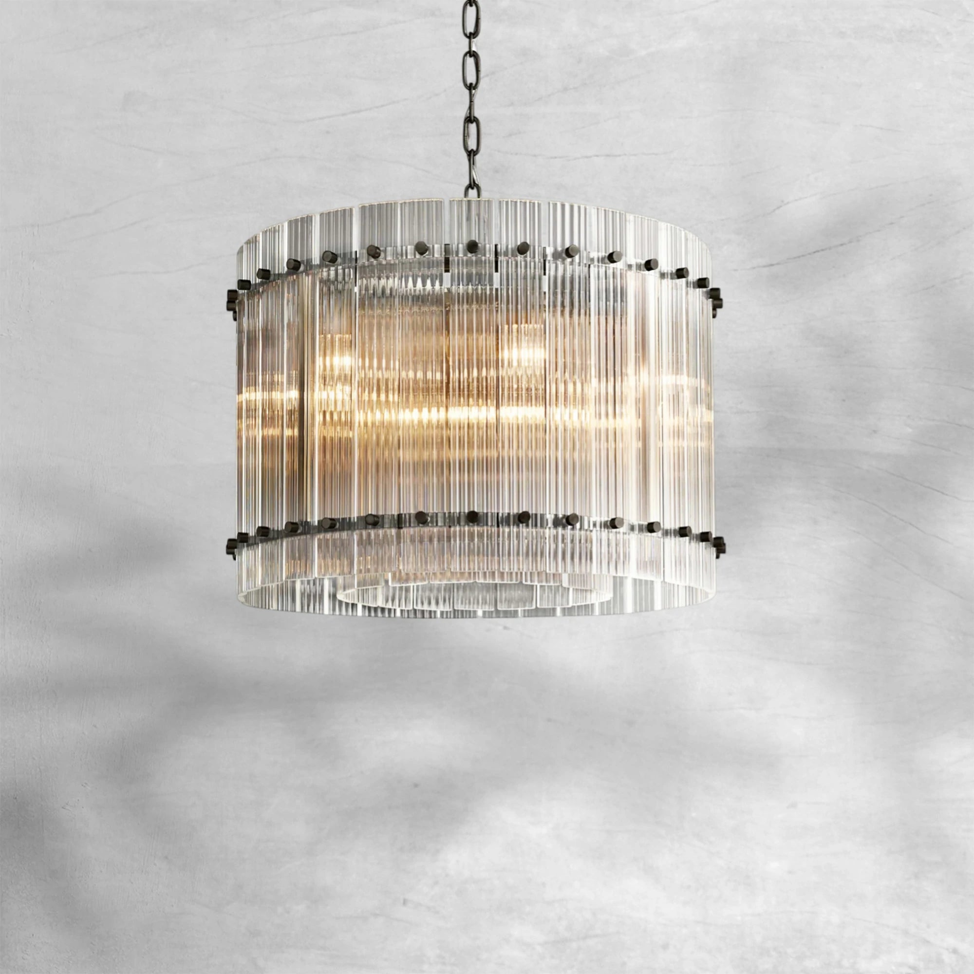 Sun Marcus Glass Round Chandelier 22"