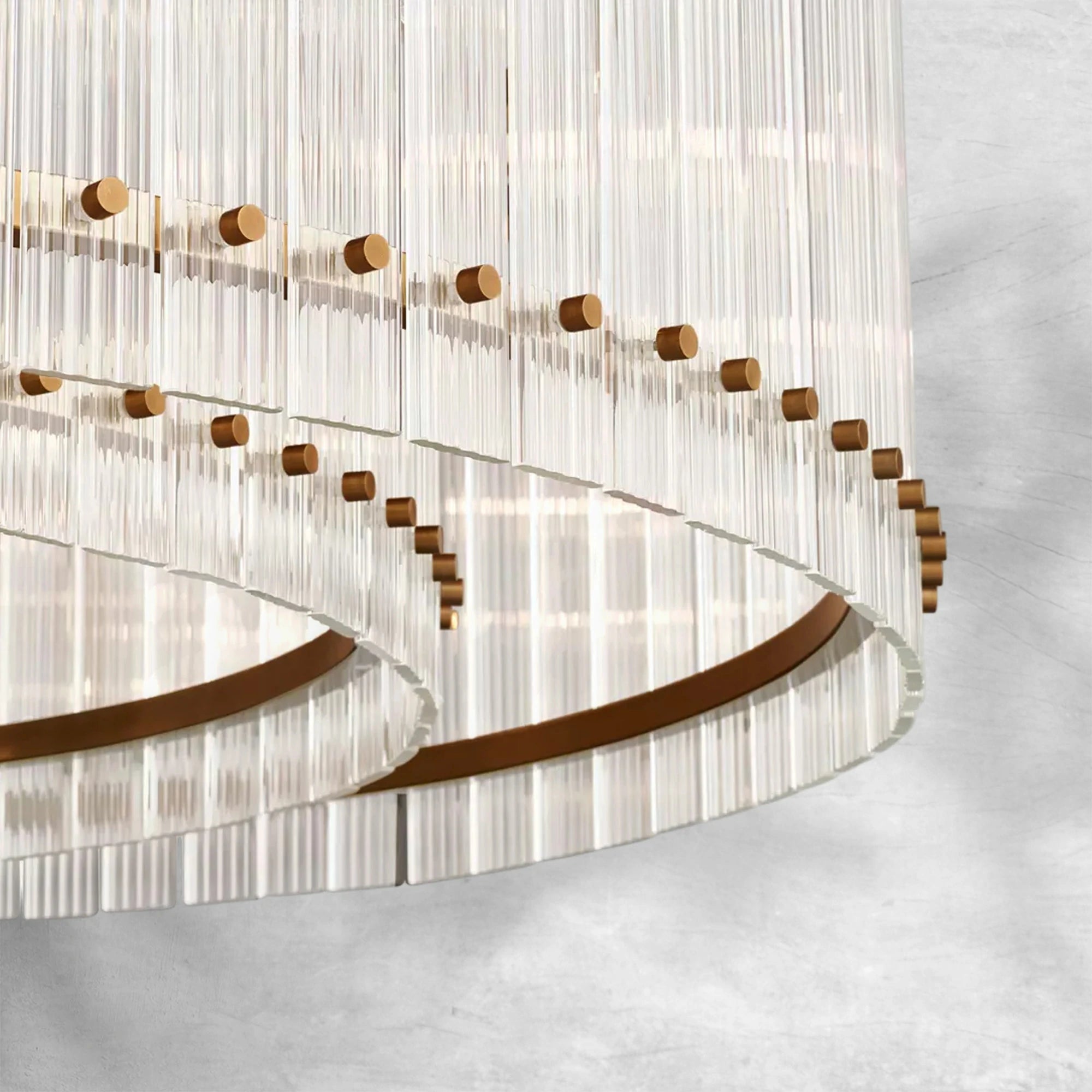 Sun Marcus Glass Round Chandelier 60"