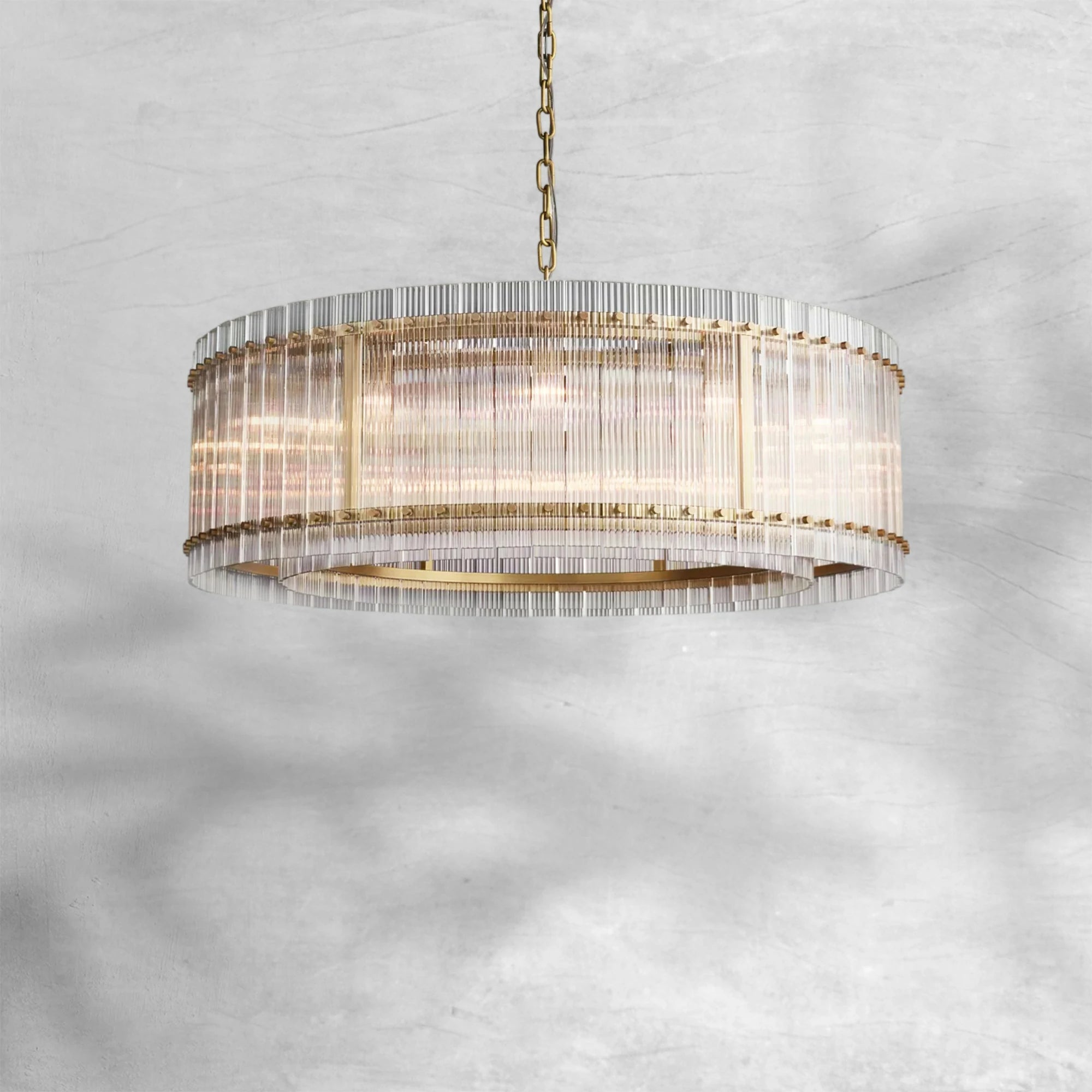 Sun Marcus Glass Round Chandelier 48"