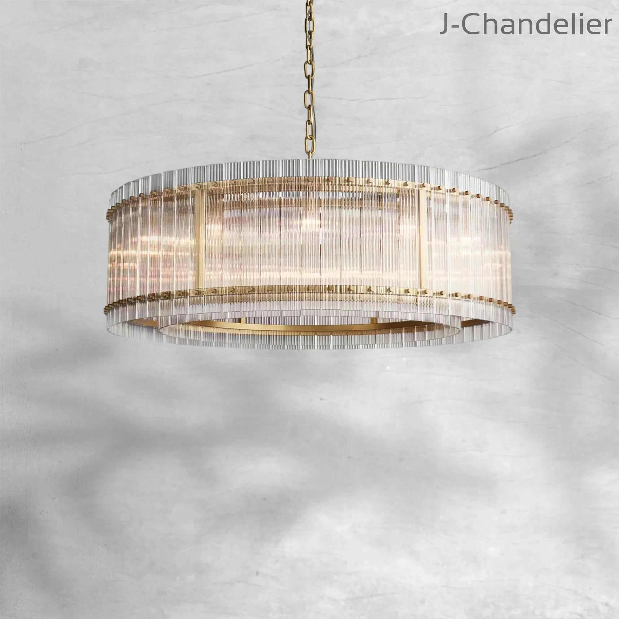 Sun Marcus Glass Round Chandelier 48"